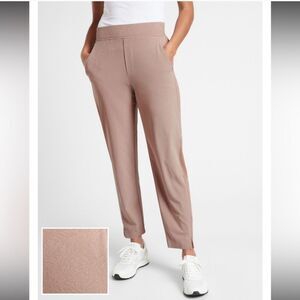 Athleta Brooklyn Textured Ankle Pant Beige Light Pink Women’s Sz 24